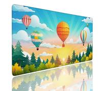 Tappetino Mouse XXL Gaming 900x600x4mm Mouse Pad Mat Waterproof, Tappetino Scrivania Grande in Gomma Antiscivolo, Mousepad con Bordi Cuciti, Tappeto Sottomano Scrivania, Tappetino per Mouse Sunset (2)
