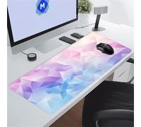 Tappetino Mouse XXL Gaming Geometria Viola Tappetino per Mouse Grande 1200x600x2 mm Mouse Pad Grandi Migliora la velocità e la precisione Lavabile Tappetino Scrivania per Ufficio e casa
