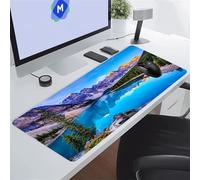 Tappetino Mouse XXL Gaming Montagne Fiumi Giungle Tappetino per Mouse Grande 800x400x3 mm Mouse Pad Grandi Migliora la velocità e la precisione Lavabile Tappetino Scrivania per Ufficio e casa