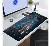 Tappetino Mouse XXL Gaming Paesaggi Cittadini Tappetino per Mouse Grande 600x300x3 mm Mouse Pad Grandi Migliora la velocità e la precisione Lavabile Tappetino Scrivania per Ufficio e casa