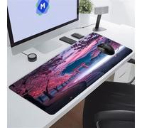 Tappetino Mouse XXL Gaming Paesaggio Fantasy Giapponese Tappetino per Mouse Grande 1200x600x2 mm Mouse Pad Grandi Migliora la velocità e la precisione Lavabile Tappetino Scrivania per Ufficio e casa