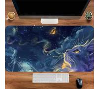 Tappetino Mouse XXL Gatto della Notte 700x300x3mm, Tappetino mouse Gaming Antiscivolo Resistente, Grande Mousepad gaming, Migliora Precisione e Velocità, Adatto Ufficio, Casa, Tastiera