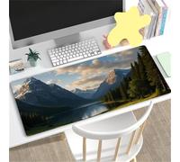 Tappetino Mouse XXL Lago della Valle 1000x500x2mm, Tappetino mouse Gaming Antiscivolo Resistente, Grande Mousepad gaming, Migliora Precisione e Velocità, Adatto Ufficio, Casa, Tastiera