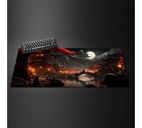 Tappetino Mouse XXL Luna del Ponte Sul Fiume 800x400x3 mm tappetino per il mouse da Gaming con Bordi Cuciti Tappetino Scrivania Antiscivolo Mouse Pad Grande per Ufficio e Casa