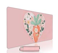 Tappetino Mouse xxl Rosa Mouse Pad Gaming Accessori Scrivania Grande Tappetino Tastiera e Compute 500x250x3mm Sottomano Scrivania Amore Pad PC Waterproof Base in Gomma Antiscivolo Bordi Cuciti w-8486