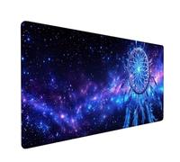 Tappetino Mouse XXL, Tappetino Mouse Cacciatore sogni Tappetino per Mouse Esteso, Tappetino Scrivania Cielo stellato, Impermeabile e Antiscivolo Mousepad Migliora per Ufficio Casa 900x300x3mm DY-318
