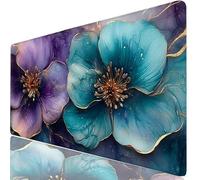 Tappetino Mouse XXL Viola 120x1248 cm Mousepad Blu Sottomano Scrivania Gaming, Base in Gomma Antiscivolo, Bordi Cuciti Rinforzati, Tappeto Mouse Grande per PC Desktop, Migliora Precisione H0-1189