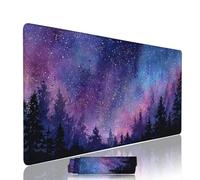 Tappetino Mouse xxl Viola Mouse Pad Gaming Accessori Scrivania Grande Tappetino Tastiera e Compute 600x300x3mm Sottomano Scrivania Cielo stellato Pad PC Waterproof Antiscivolo Bordi Cuciti w-5991