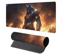 Tappetino Mouse XXL Wolf, Tappetino Mouse 600x300x3mm, Mousepad Gaming con Bordi Cuciti, Sottomano Scrivania Grande, Accessori Gaming, Accessori Scrivania, per PC Gamer Ufficio Computer, Blu G-4919