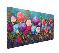 Tappetino Mouse zen Impermeabile Tappetino Scrivania 100 x 50 x 0.3cm Flower Mousepad Bordi Cuciti Migliorare la Precisione e la Velocità,Decorare Sottomano Scrivania per Ufficio Casa Gaming model1699