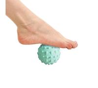 Tappetino multifunzionale per riflessologia del piede con palla massaggiante, tappetino da jogging ispessito, 55 cm (grigio, viola, blu) (palla massaggiante viola 5 cm)