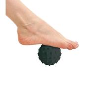 Tappetino multifunzionale per riflessologia plantare con palla massaggiante, tappetino da jogging ispessito, 55 cm (grigio, viola, blu) (palla massaggiante nera 5 cm)