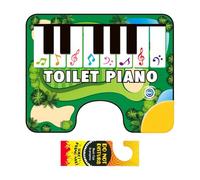 Tappetino musicale per vasino - Tappeto sonoro antiscivolo per WC, nuovo tappetino per pianoforte da bagno, divertenti tappetini per WC con tastiera musicale | Divertente tappeto dal suono per regalo