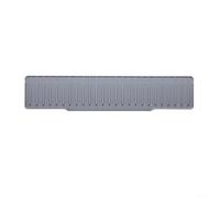 Tappetino paraschizzi per lavello, tappetino scolapiatti, tappetino per rubinetto in silicone impermeabile, per cucine, bagni, lavanderia e altro ancora, 50 x 10 cm (grigio)