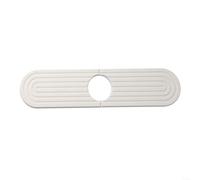 Tappetino paraspruzzi per lavelli in terra di diatomee per un rapido assorbimento dell'acqua, colore: bianco