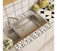 Tappetino paraspruzzi per lavello da cucina, tappetino assorbente in PVC in stile moderno, con superficie ad asciugatura rapida, protezione lunga contro le gocce per asciugare le tazze, per cucina e