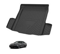 Tappetino Passante per Bagagliaio per BMW 4 Series 2-Door Sedan 2021-2024, 3D Specifica in TPE Inferiore Proteggi Bagagliaio Auto Impermeabile,Net Pockets on Both Sides of The Trunk