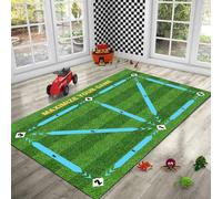 Tappetino per Allenamento ai Passi di Calcio, Aiuto per l’Allenamento al Dribbling, Tappeto Antiscivolo per la Pratica del Controllo della Palla per Ragazzi, Allenatori, S 60×90cm diatomaceous earth