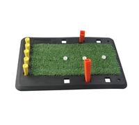 Tappetino per Allenamento dello Swing da Golf, Set Portatile per L'allenamento al Tiro con Base Antiscivolo in Gomma, Simulatore di Traiettoria per Migliorare Precisione e Distanza