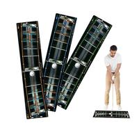 Tappetino per Allenamento di Putting Golf Indoor | Set da 3 Pezzi per Tracciare il Percorso del Putter e Allenare lo Swing - Green Per Il Putting Del Golf - Per Golfisti Principianti Uomini Donne Alle