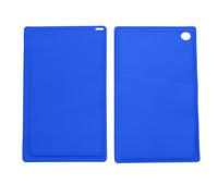 Tappetino per animali domestici in morbido silicone, impermeabile, con base antiscivolo e bordo rialzato resistente, facile da pulire e multiuso.