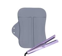 Tappetino per arricciacapelli, resistente al calore, per ferro arricciacapelli, manicotto per arricciacapelli, tappetino portatile in silicone, strumenti protettivi, custodia da viaggio per