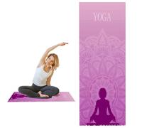 Tappetino per asciugamano da yoga - Coperta assorbente dal sudore antiscivolo in microfibra da 185 x 65 cm | angoli ancorati | copertura per tappetino da viaggio ultra morbido per yoga caldo, bikram e