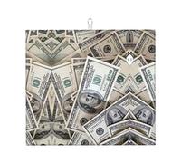 Tappetino Per Asciugare Hundred Dollar Bills Tovaglietta Reversibile Multifunzione Tappetino Lavello, Per Vetro, Scolapiatti, Caffetteria, 46x61cm