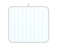 Tappetino per asciugare i piatti a righe verticali blu per scolare il bancone della cucina opaco resistente al calore tappetino 16 x 18
