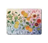 Tappetino per asciugare i piatti degli agrumi per bancone della cucina, tappetino in gomma assorbente a mosaico colorato, tappetino estivo in pelle PU per proteggere il bancone della cucina, 45,7 x 61