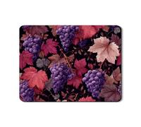 Tappetino per asciugare i piatti dell'uva per cucina, tappetino in gomma assorbente vintage viola uva floreale, tappetino in gomma assorbente autunnale in pelle PU per protezione contro 45,7 x 61 cm