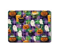 Tappetino per asciugare i piatti di Halloween per bancone della cucina, simpatici fantasmi e zucche, tappetino in gomma assorbente, tappetino di asciugatura a quadri festivo per bar, 45 x 61 cm