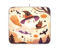 Tappetino per asciugare i piatti di Halloween volante tappetino per asciugare i piatti per il bancone della cucina tappetino per asciugare la lavastoviglie opaco tappetino termico 16 x 18