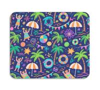 Tappetino per asciugare i piatti estivo in piscina con colori fluo ad asciugatura rapida, assorbente e ad asciugatura rapida, tappetino da cucina per bancone della cucina, 59,9 x 50 cm