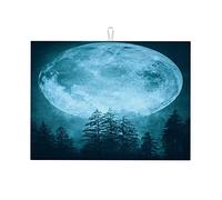 Tappetino per asciugare i piatti Full Moon per il bancone della cucina, tappetino per il bar del caffè, grande, 18 x 24 pollici