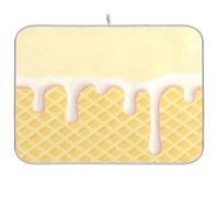 Tappetino per asciugare i piatti giallo chiaro con griglia a nido d'ape per il bancone della cucina sotto lo scolapiatti da cucina resistente al calore tappetino grande in microfibra tappetino per