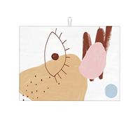 Tappetino per asciugare i piatti Nordic Simple Light Color Extra Large, divertente cucina, piccolo, 16 x 18 pollici