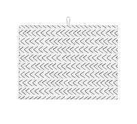 Tappetino per asciugare i piatti nordico con pois grigi e geometria, decorazione da cucina, grande, 18 x 24 pollici