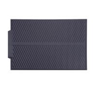 Tappetino per Asciugare i Piatti, Rec Silicone Drain Piatti Pad Calore Morbido Drenante Bordo di Scarico Grigio Resistente Antiscivolo Vassoio Scolapiatti Controsoffitto