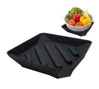Tappetino per Asciugare I, Supporto per Spazzole in Silicone, Tappetino Antiscivolo per Scarico con Beccuccio, per Casa Bancone Bagno Lato Stanza Utilità E Appartamento