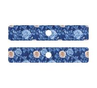 Tappetino per asciugare il rubinetto in diatomacea per lavello della cucina, confezione da 2 tappetini paraspruzzi per cucina e bagno, 76,2 x 13,7 cm, colore blu reale rosa unico