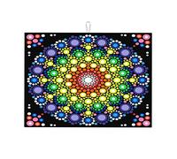 Tappetino per asciugare il tavolo della cucina con mandala astratto, grande, 18 x 24 pollici