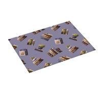 Tappetino per asciugare piatti da cucina in microfibra, 18 x 24 pollici, per gli amanti delle piante, stampa di lettura, tappetino di essiccazione per piano di lavoro della cucina