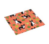 Tappetino Per Asciugare Terrier Dogs Cactus Tappetino Lavello Antiscivolo Pieghevole Tovaglietta, Per Stoviglie, Caffetteria, Piastra, 41x46cm