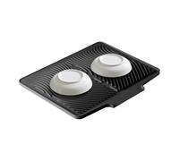 Tappetino per asciugatrice in silicone per , 40 x 33 cm, resistente al calore, antiscivolo, tappetino per asciugare con fori di drenaggio incorporati, per lavello, utensili pentole