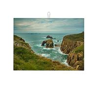 Tappetino per asciugatura da cucina con vista sul mare e sul cielo, tappetino resistente al calore, piccolo, 16 x 18 pollici