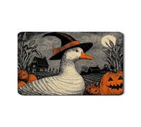Tappetino per asciugatura in gomma assorbente per bancone cucina con zucca e cappello da strega tappetino per asciugatura decorazione cucina 30,5 x 50,8 cm