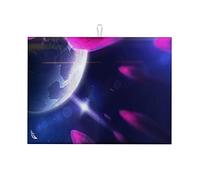 Tappetino per asciugatura in pietra con motivo a pianeta universo, per bancone da cucina, divertente, grande, 18 x 24 pollici