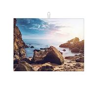 Tappetino per asciugatura in pietra con vista mare e cielo per il bancone della cucina EasyLarge 18 x 24 pollici