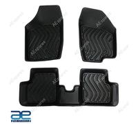 Tappetino Per Auto In PVC Duro Set Di 3 Nero Per Suzuki Alto 800